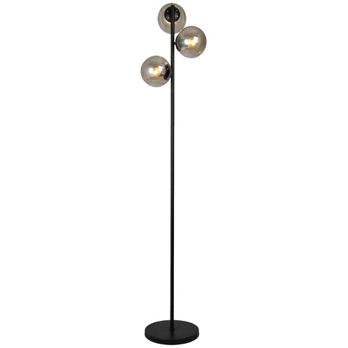 Gold and glass store floor lamp